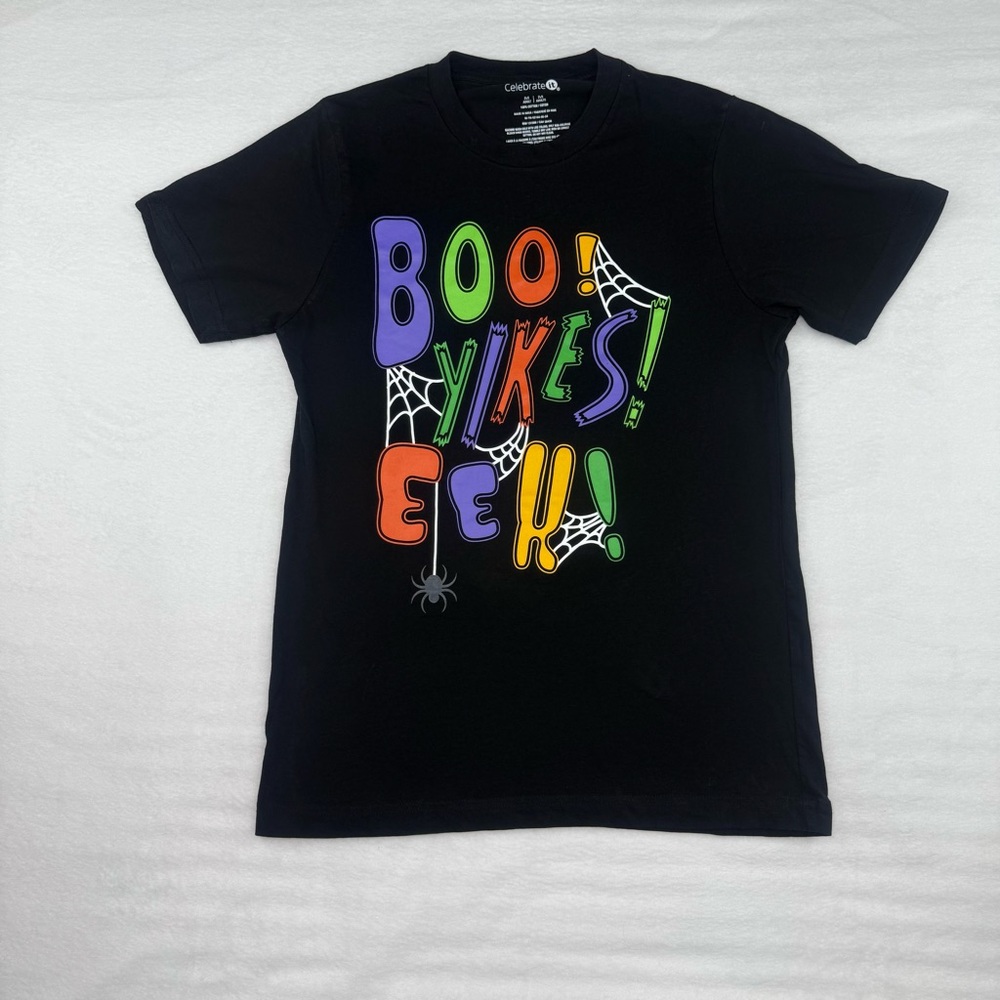 Black Halloween Graphic Tee Adult Medium